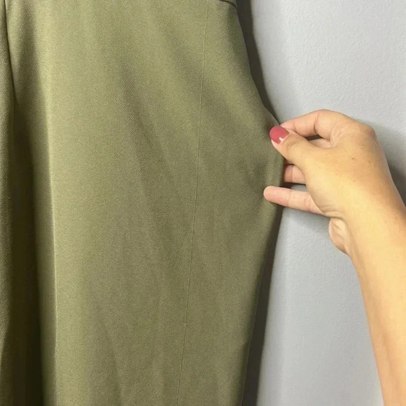 Lane Bryant Olive Green Pants Suit size 24 *minor flaws* see description & pics - Picture 7 of 7
